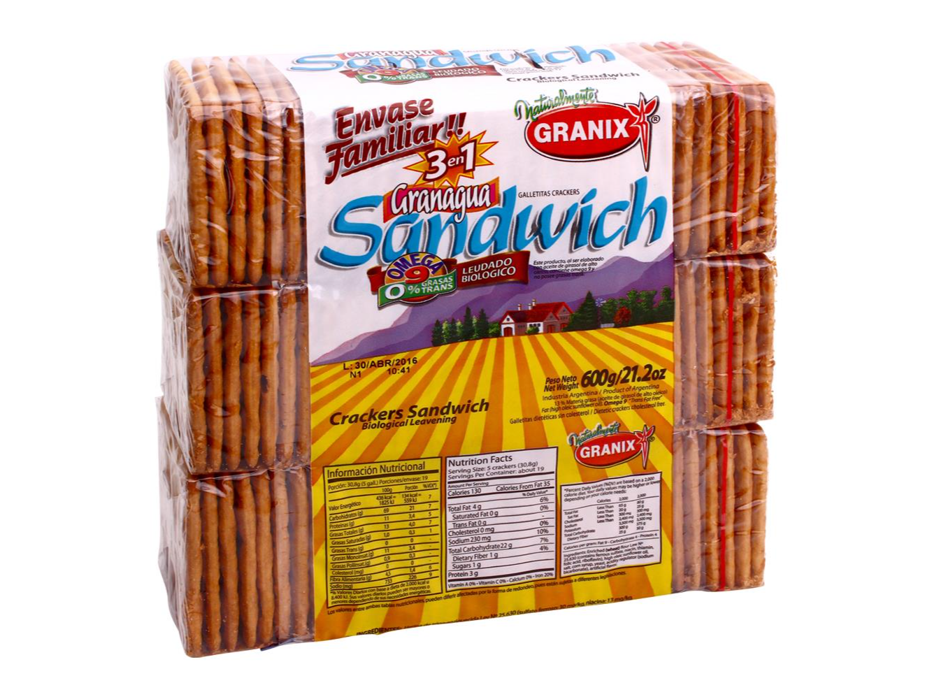 Crackers Sandwich x 3 unid