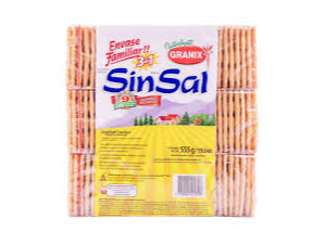Crackers sin sal x 3 unid