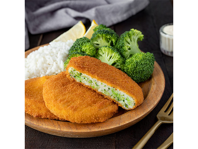 Medallones de merluza c/ brócoli y queso