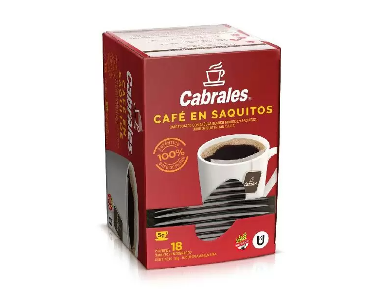 Café torrado molido en saquitos