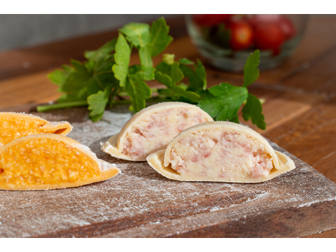 Sorrentinos verdura y pollo con masa de espinaca x12u sin tacc Miska