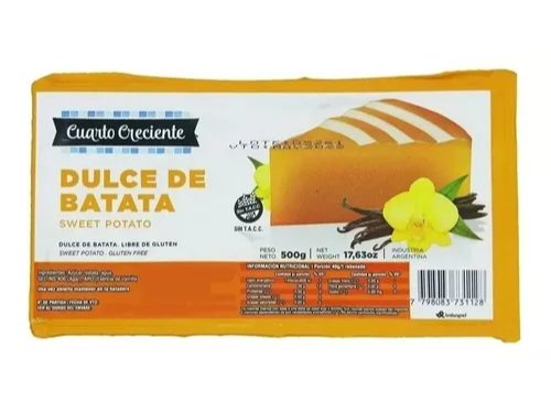 Dulce de Batata sin tacc Cuarto Creciente