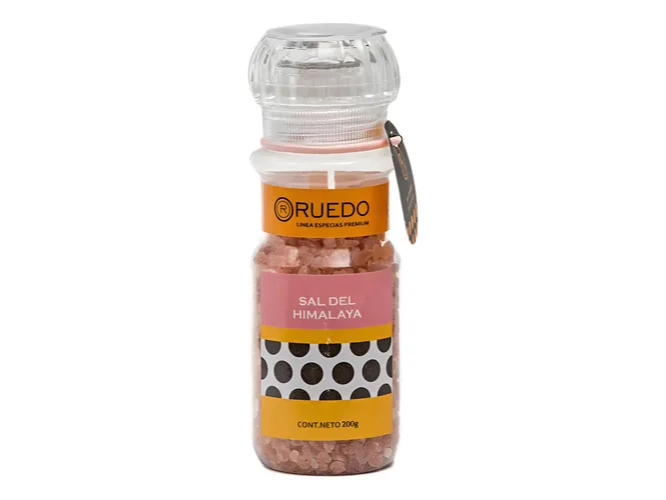 Sal del Himalaya gruesa con molinillo