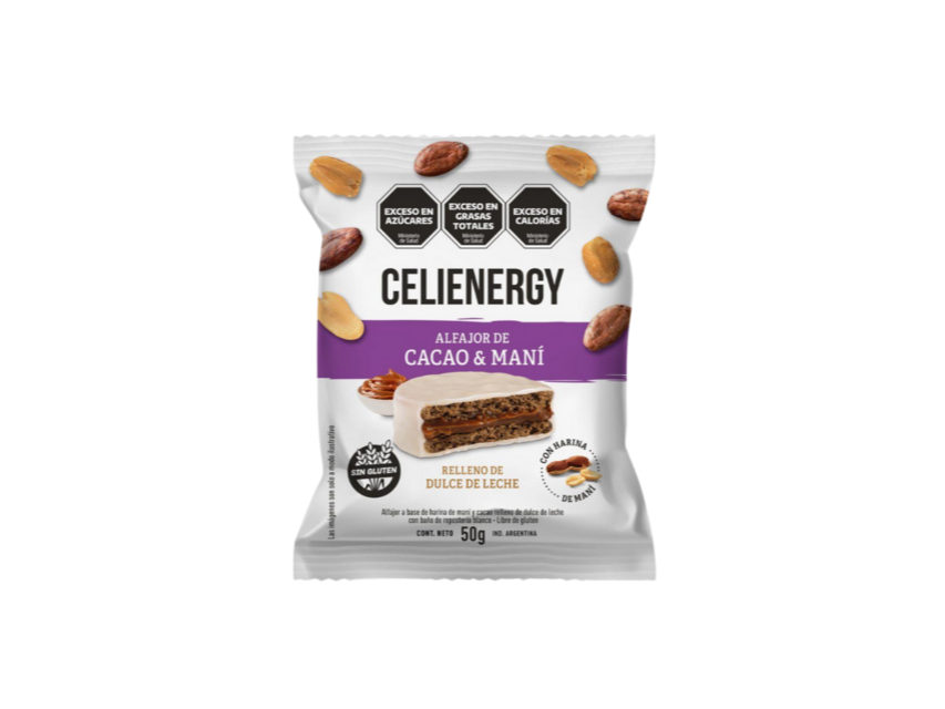 Alfajor de cacao y maní