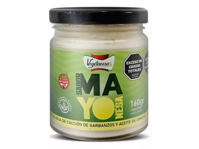 Aderezo sabor Mayonesa Vegana vegetanesa Sin Tacc