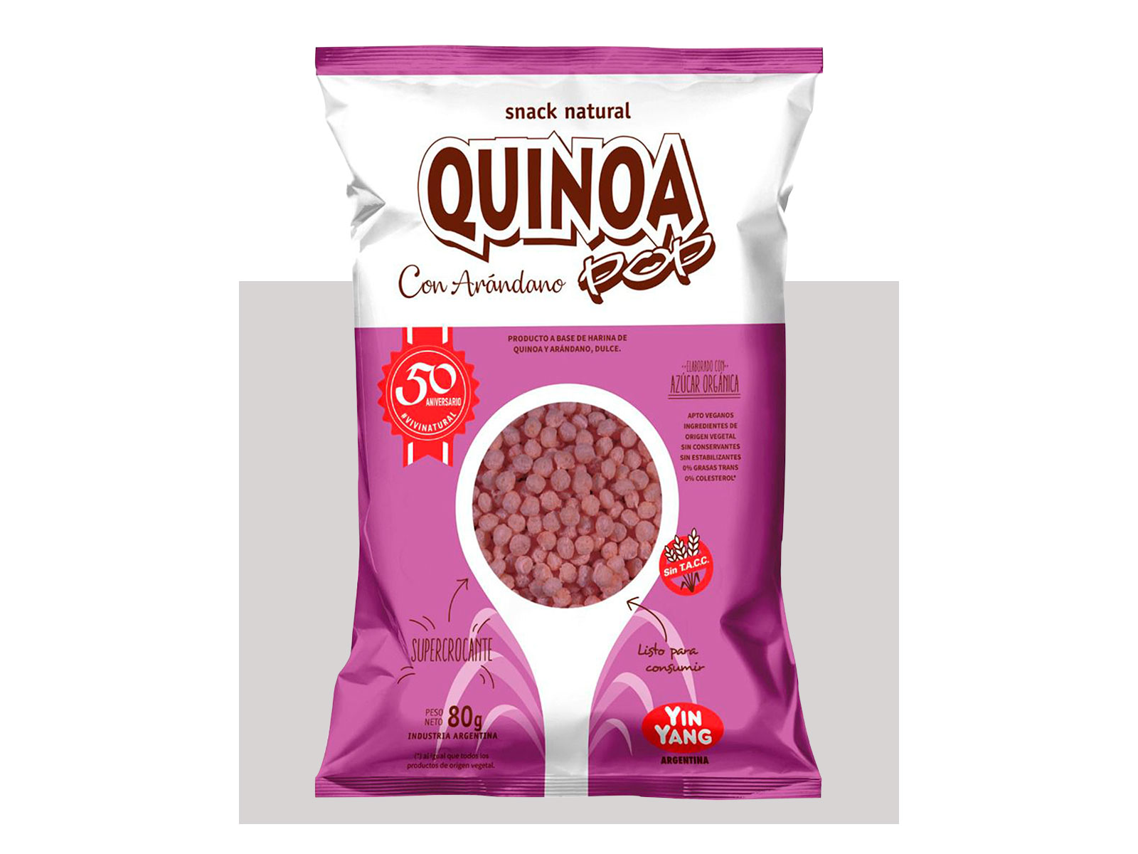 Quinoa pop con arándanos