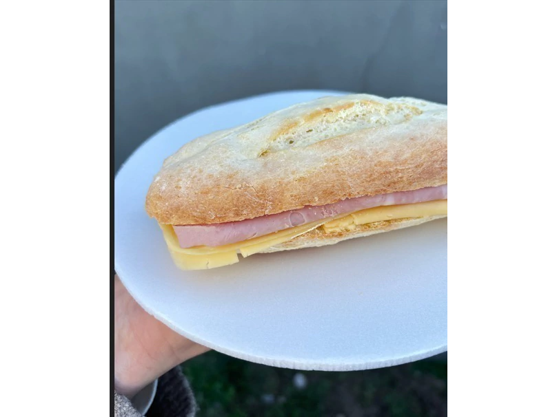Baguette de jamon y queso SIN TACC