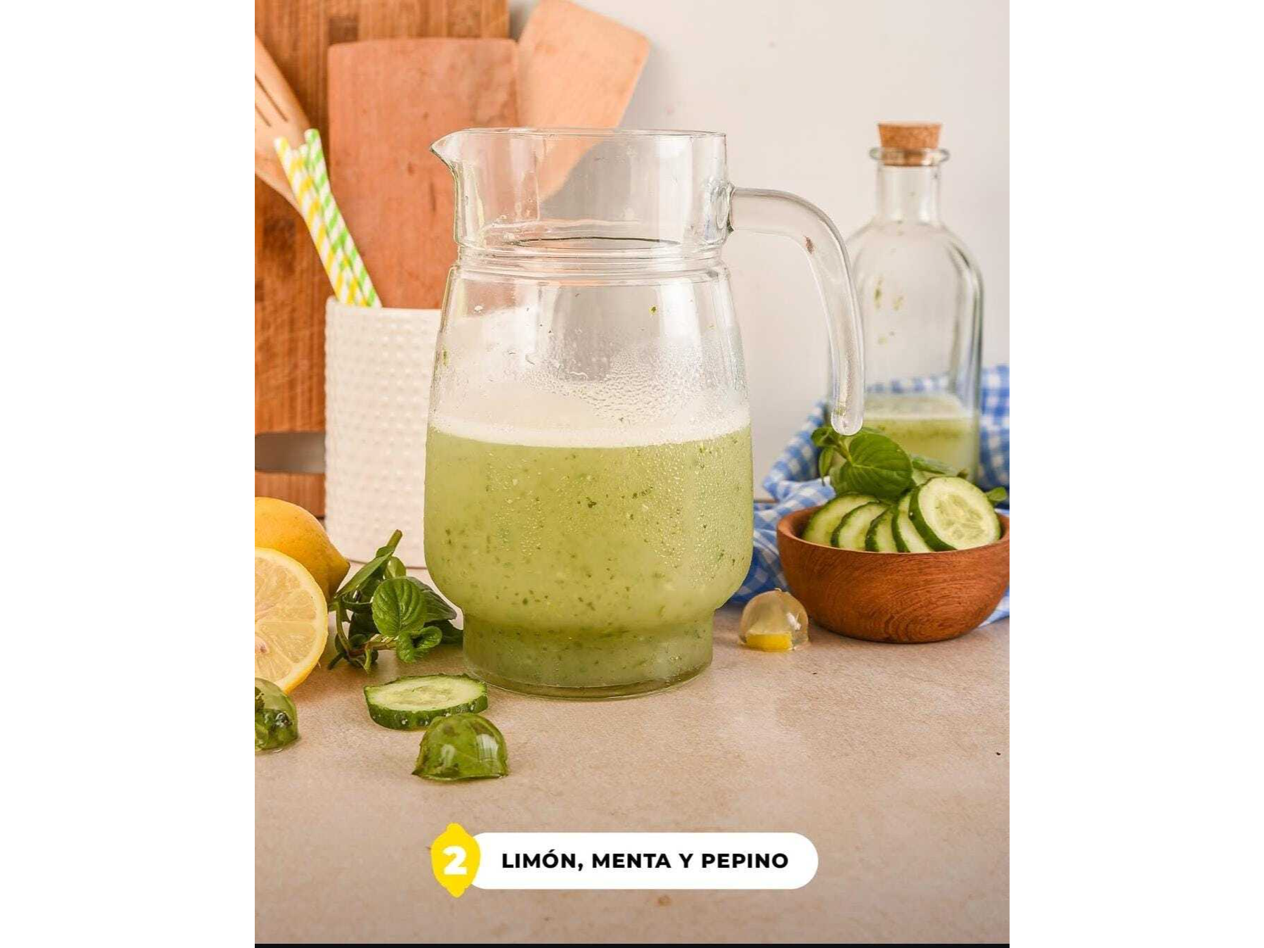 Limonada con pepino y menta x145g (Rinde 1 Litro)