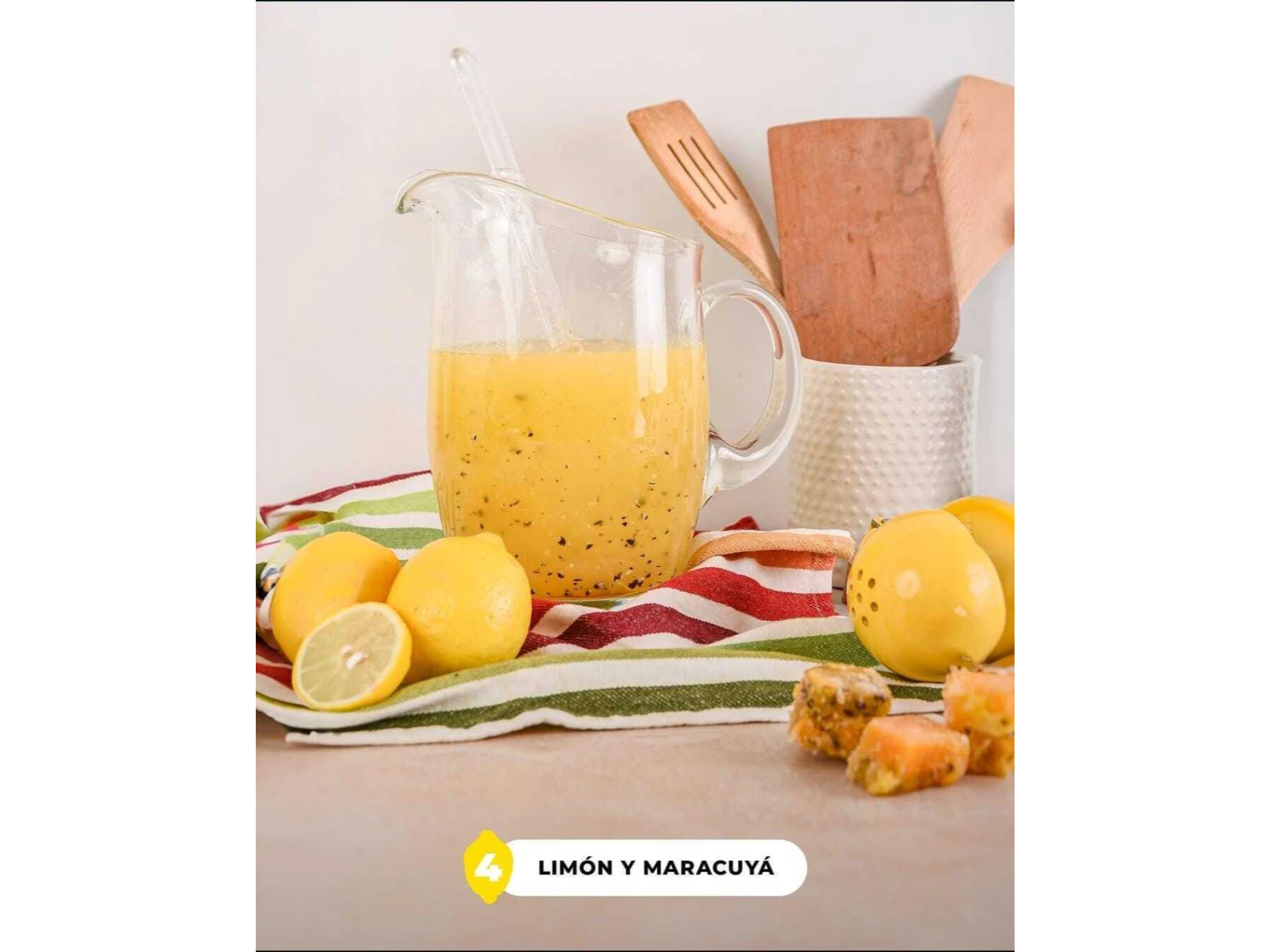 Limonada con maracuya x145ml (Rinde 1 litro)