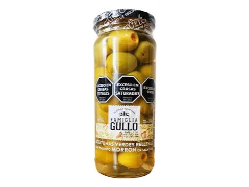 ACEITUNAS VERDES RELLENAS CON MORRON