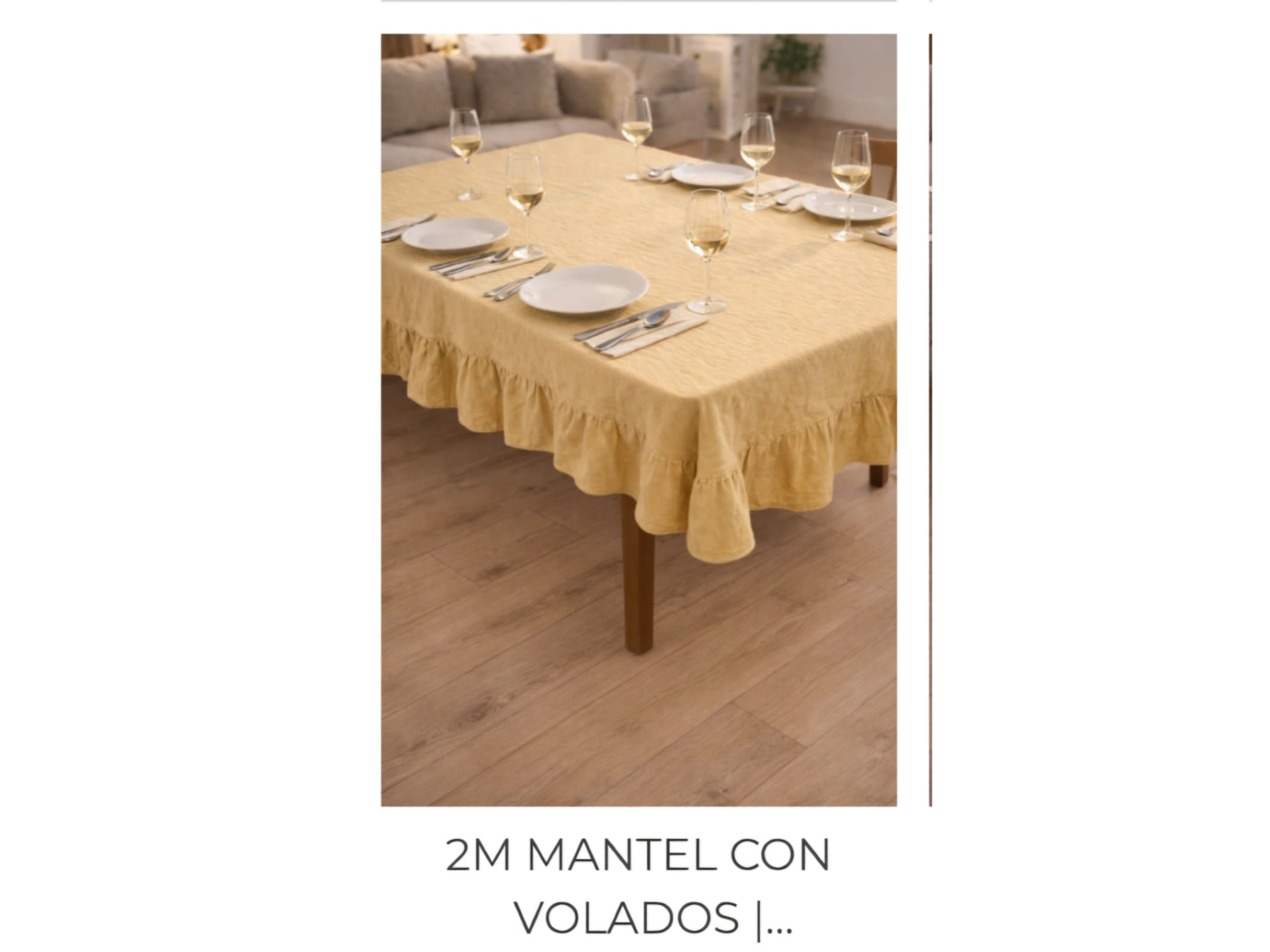 Mantel de Tusor con volados