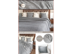 Cover Chebrón Queen Gris