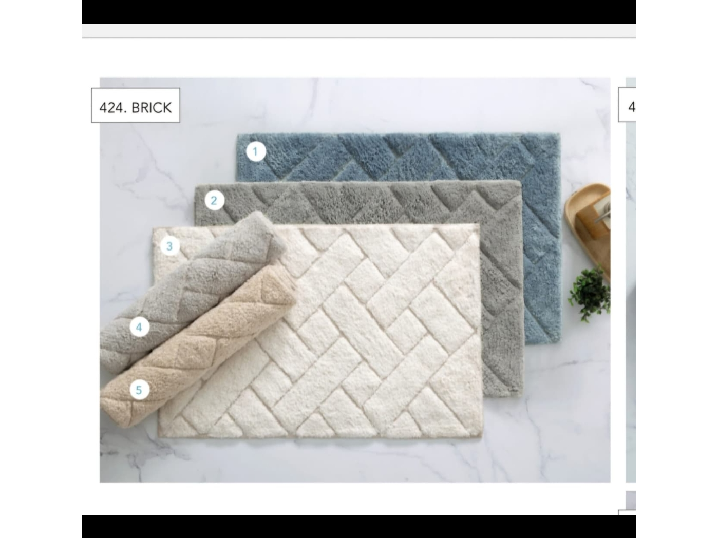 Alfombra de baño Brick