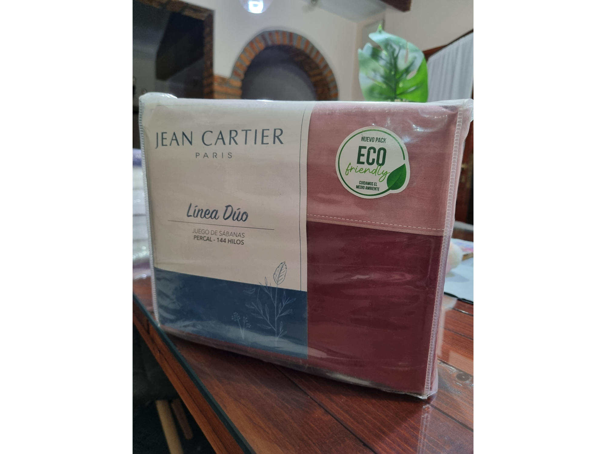 Jgo de sábanas L Dúo King Size BORDO