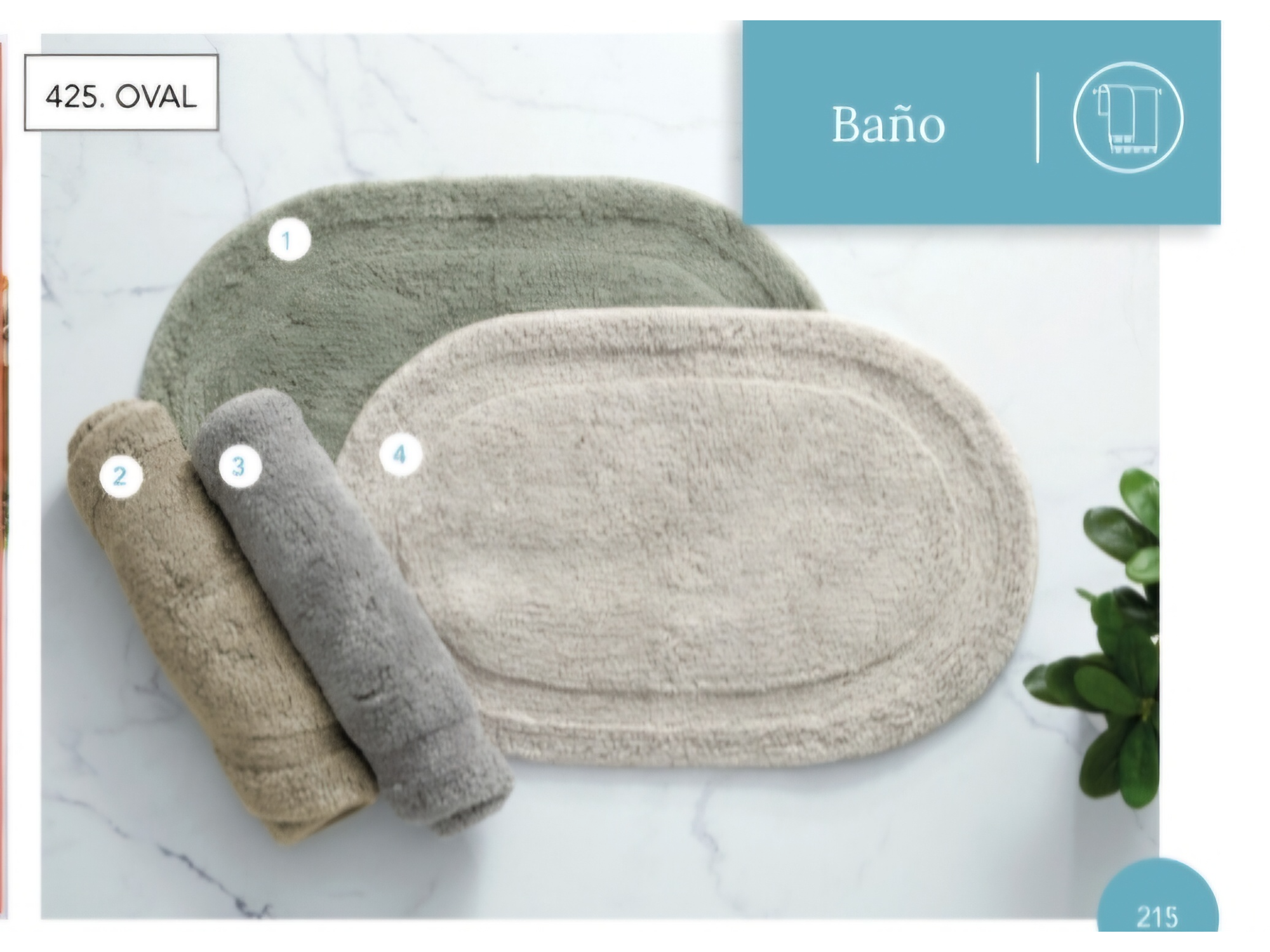 Alfombra de baño Oval