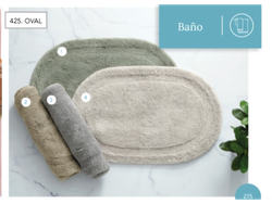 Alfombra de baño Oval