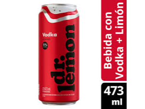 DR LEMON LATA 473ML ROJA X6UN