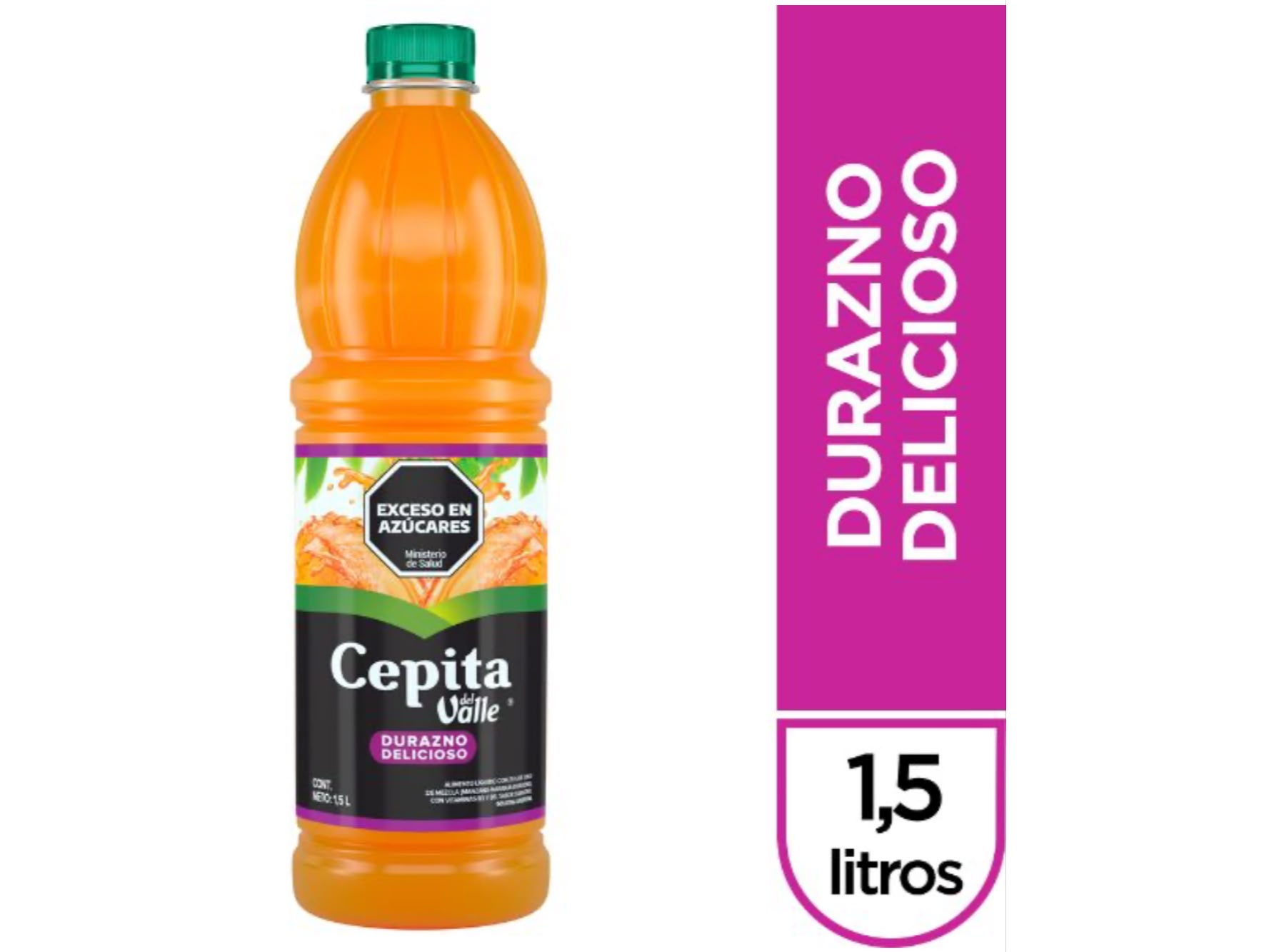 CEPITA 1.5LT X4UN DURAZNO