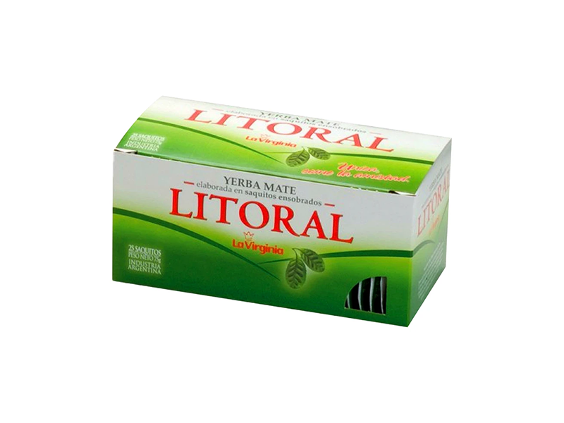 MATECOCIDO LITORAL  CAJITA DE 25 SAQUITOS