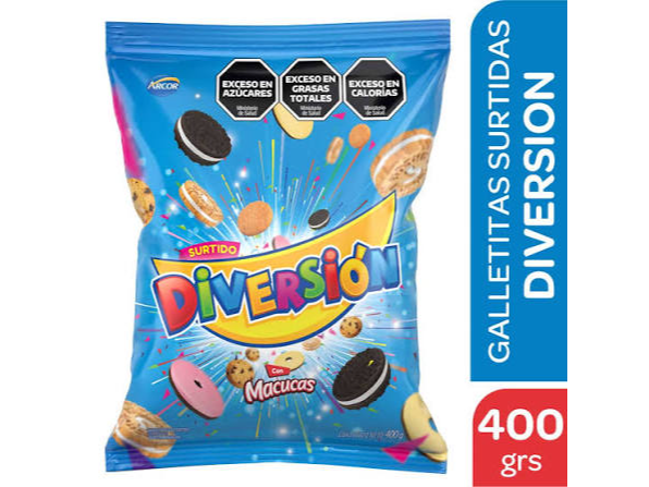 DIVERSION 400GR X UNIDAD (MINIMO 2 UNIDADES)