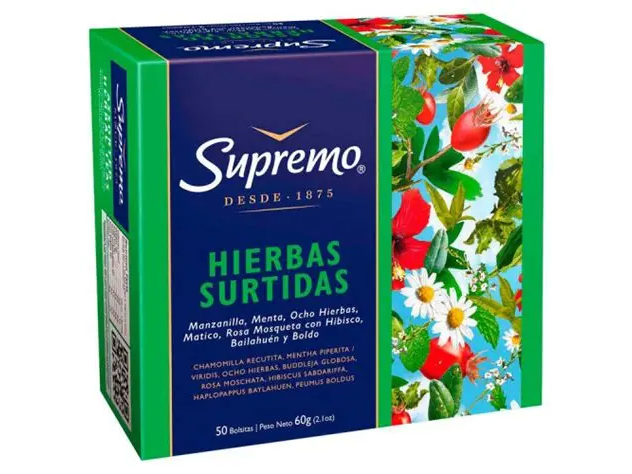 SUPREMO HIERBAS SURTIDAS X 20