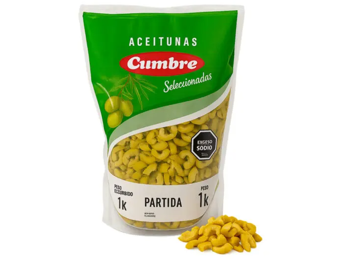 Aceitunas en rodajas partidas-1kg