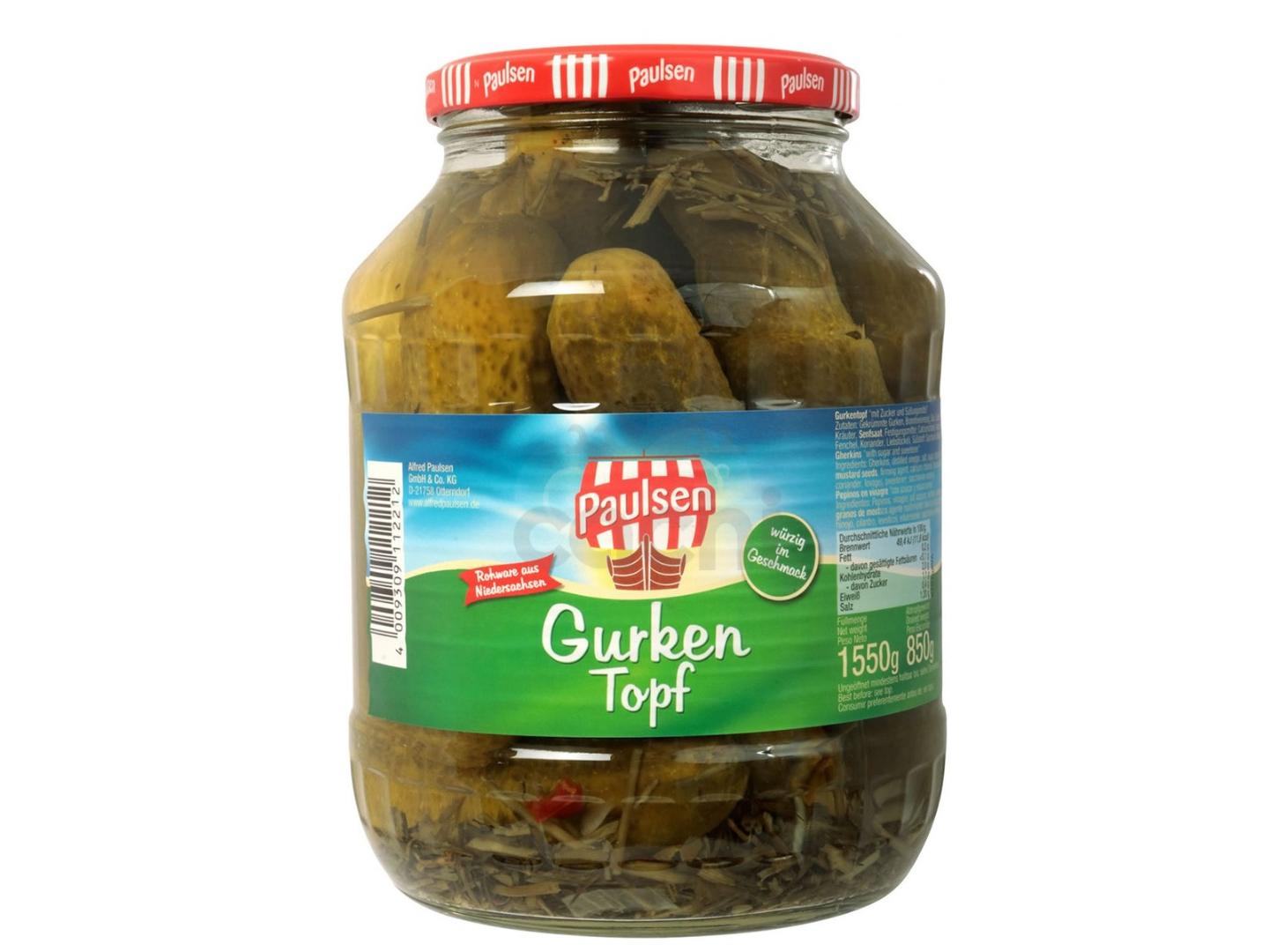 Pepinillo Frasco- 1550gr