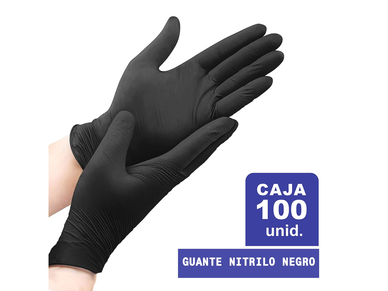 GUANTE NITRILO TALLE L x 100 UNID.