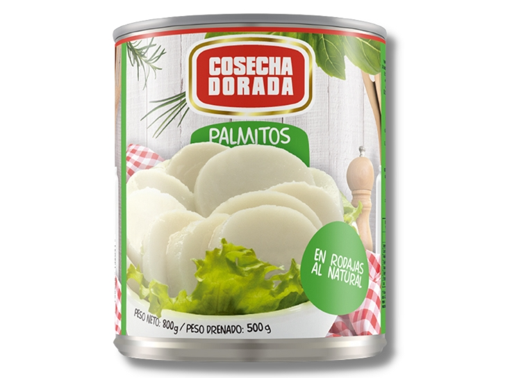 Palmito rodaja x 800 grs