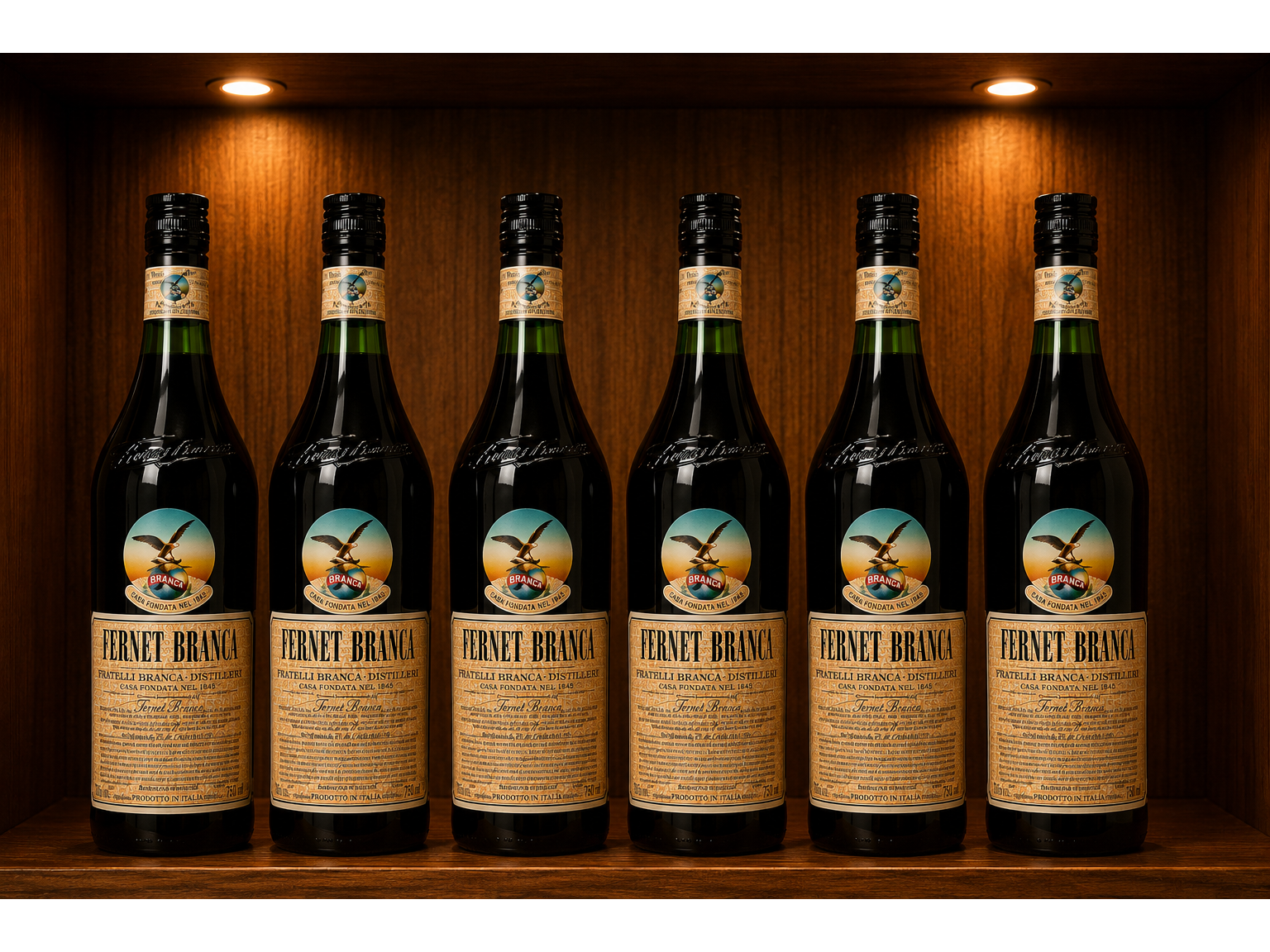 6 Fernet branca 750cc