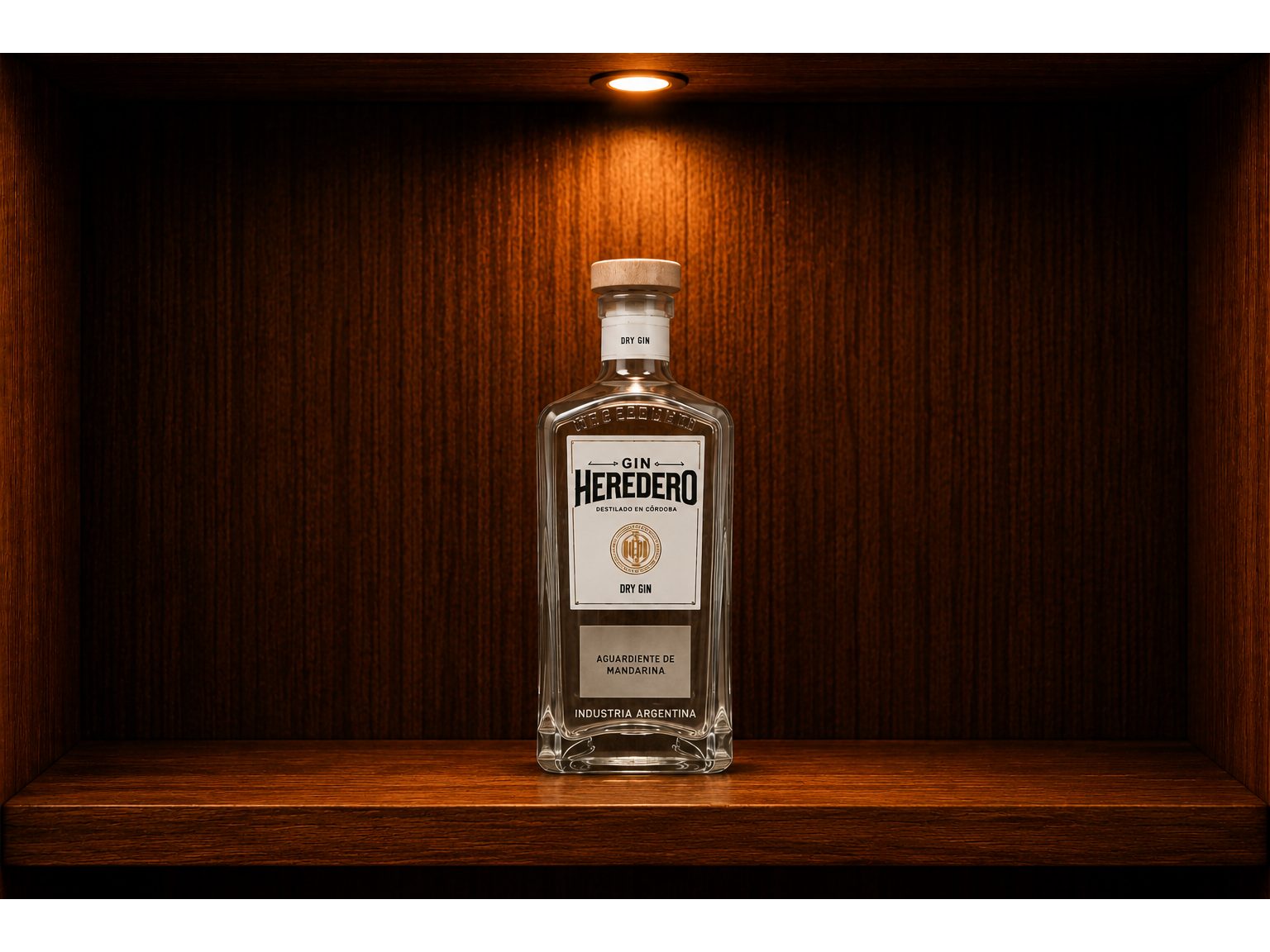 1 gin Heredero saborizado a elección del cliente
