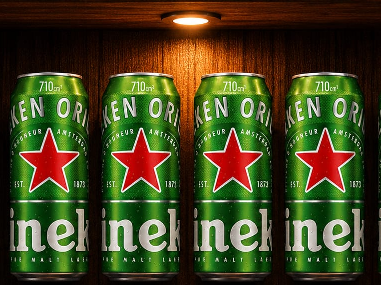 6 latones Heineken 710cc
