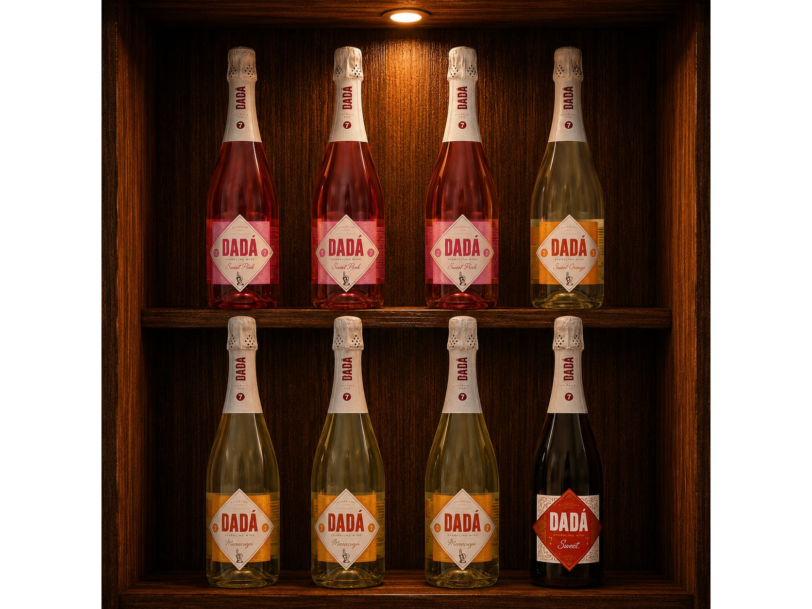 12 botellas dada 7 maracuya/pink/sweet