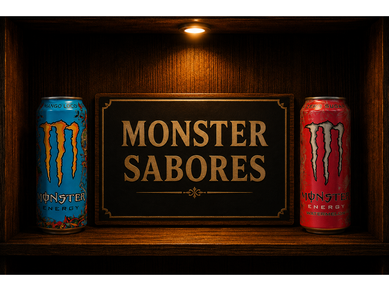 30 latas de monster saborizado