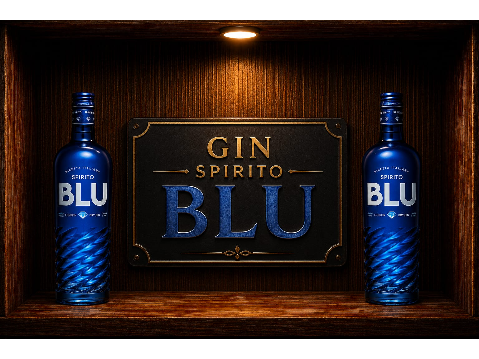 6 botellas gin blu