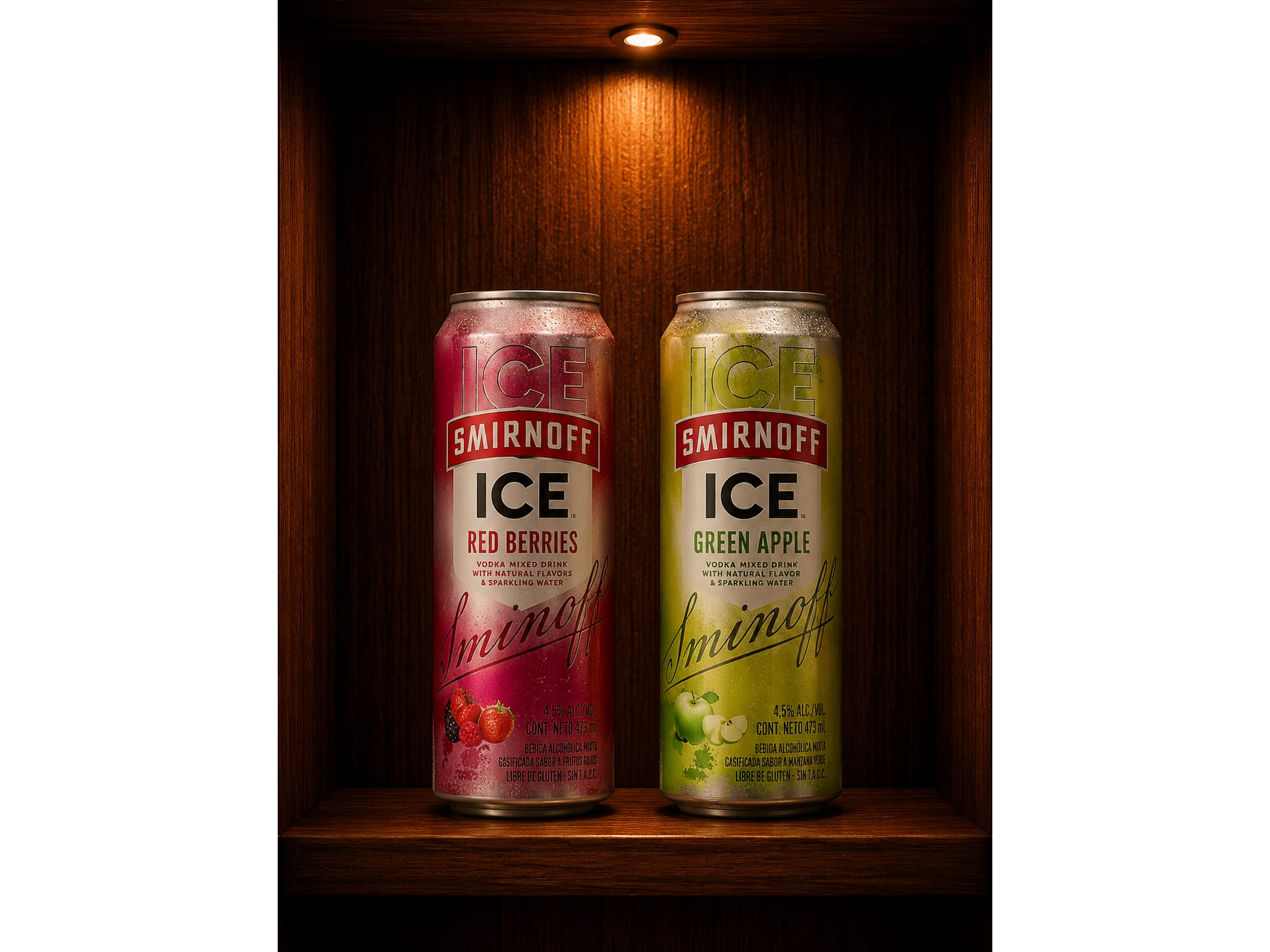 6 Smirnoff lata 473ml red berries/green apple