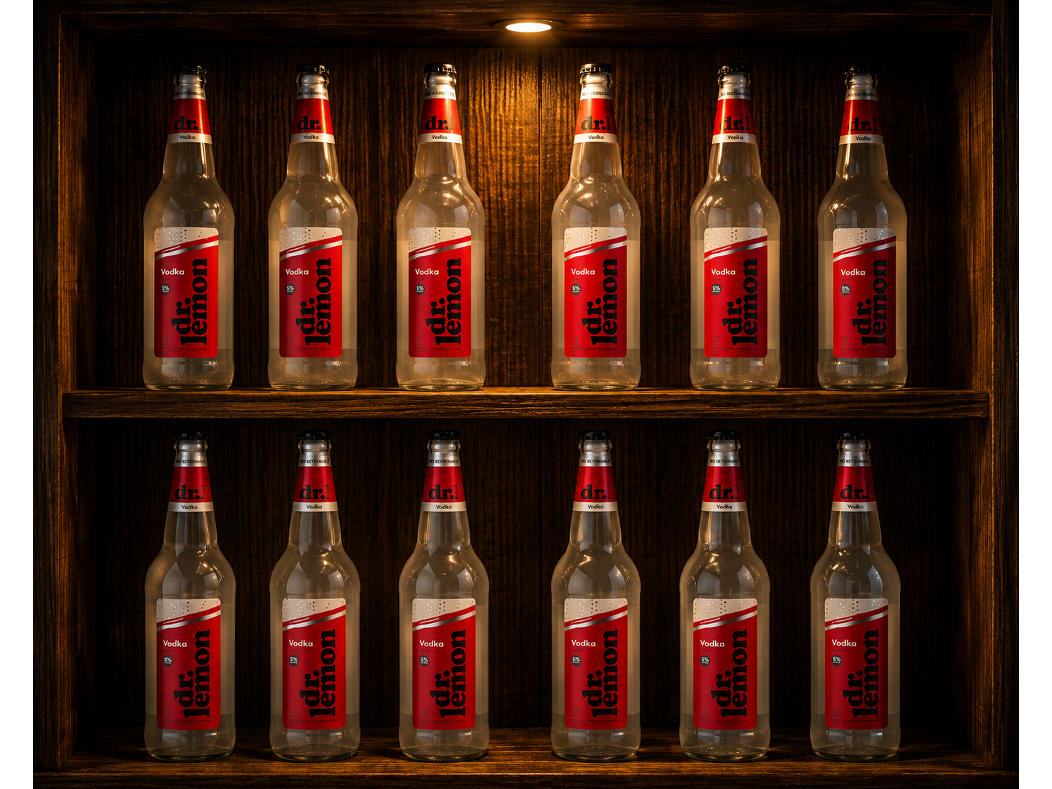 12  botellas dr lemon vodka