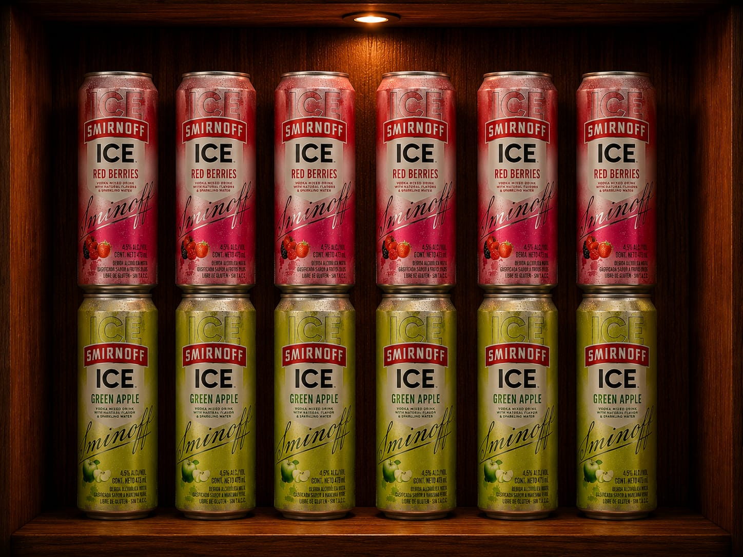 24 Smirnoff lata saborizado red berries/green apple