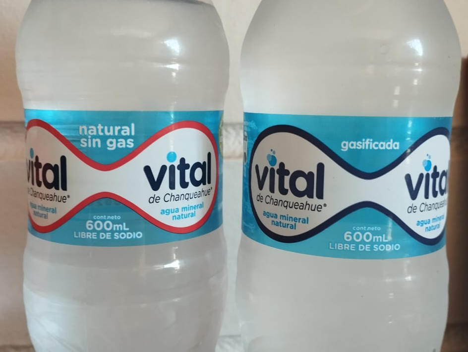 agua mineral vital  con o sin gas