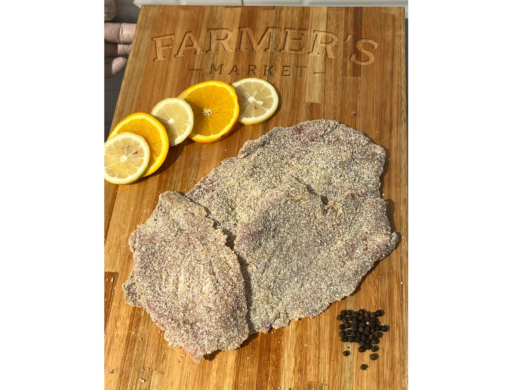 MILANESAS DE CARNE LIMON Y PIMIENTA