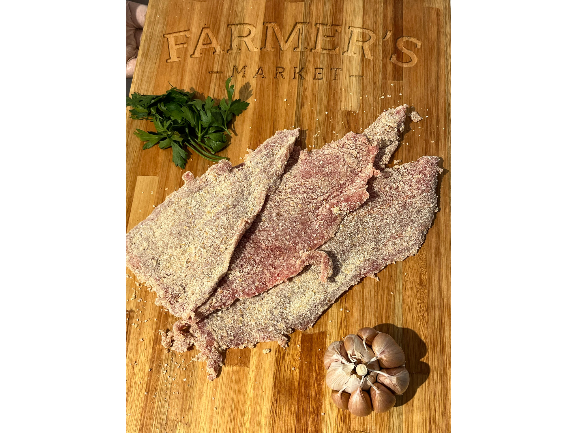 MILANESAS DE CARNE AJO Y PEREJIL