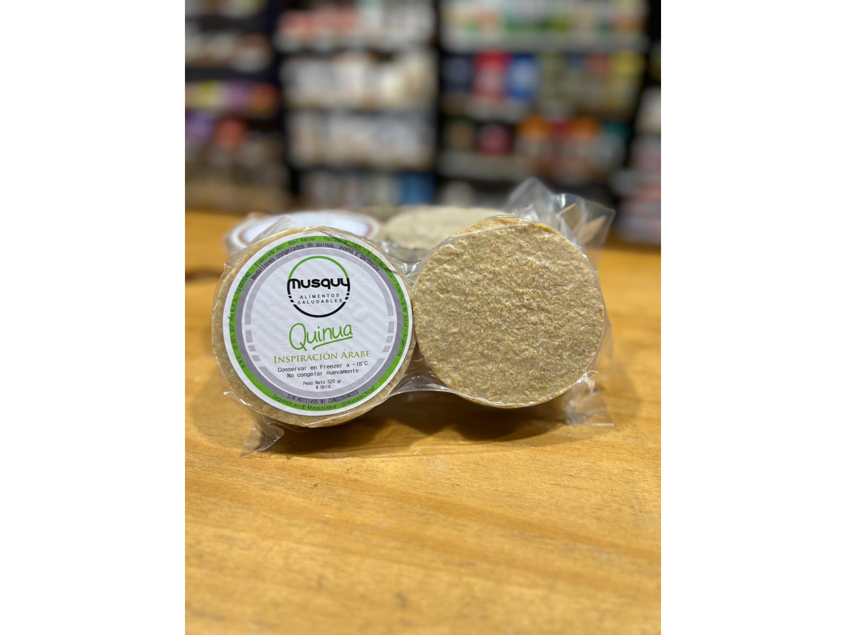 HAMBURGUESA DE QUINUA INSPIRACION ARABE