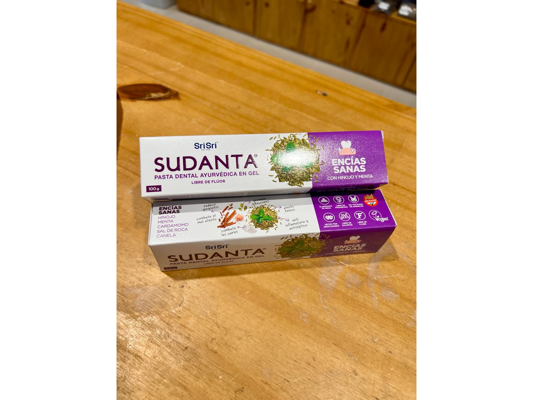 SUDANTA HALF - PASTA DENTAL AYURVEDICA EN GEL ENCIAS SANAS