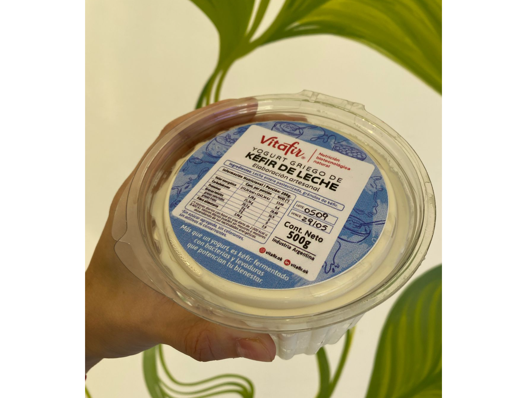 YOGURT GRIEGO NATURAL DE KEFIR DE LECHE (VITAFIR)