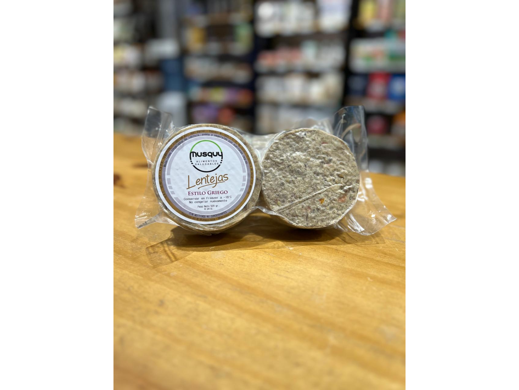 HAMBURGUESA DE LENTEJAS ESTILO GRIEGO