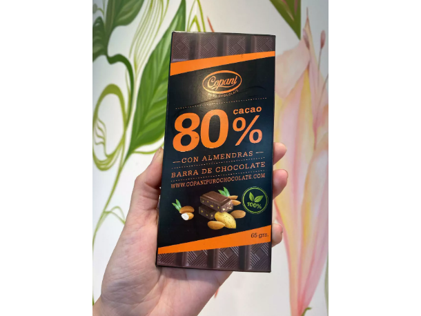 CHOCOLATE 80% CON ALMENDRAS