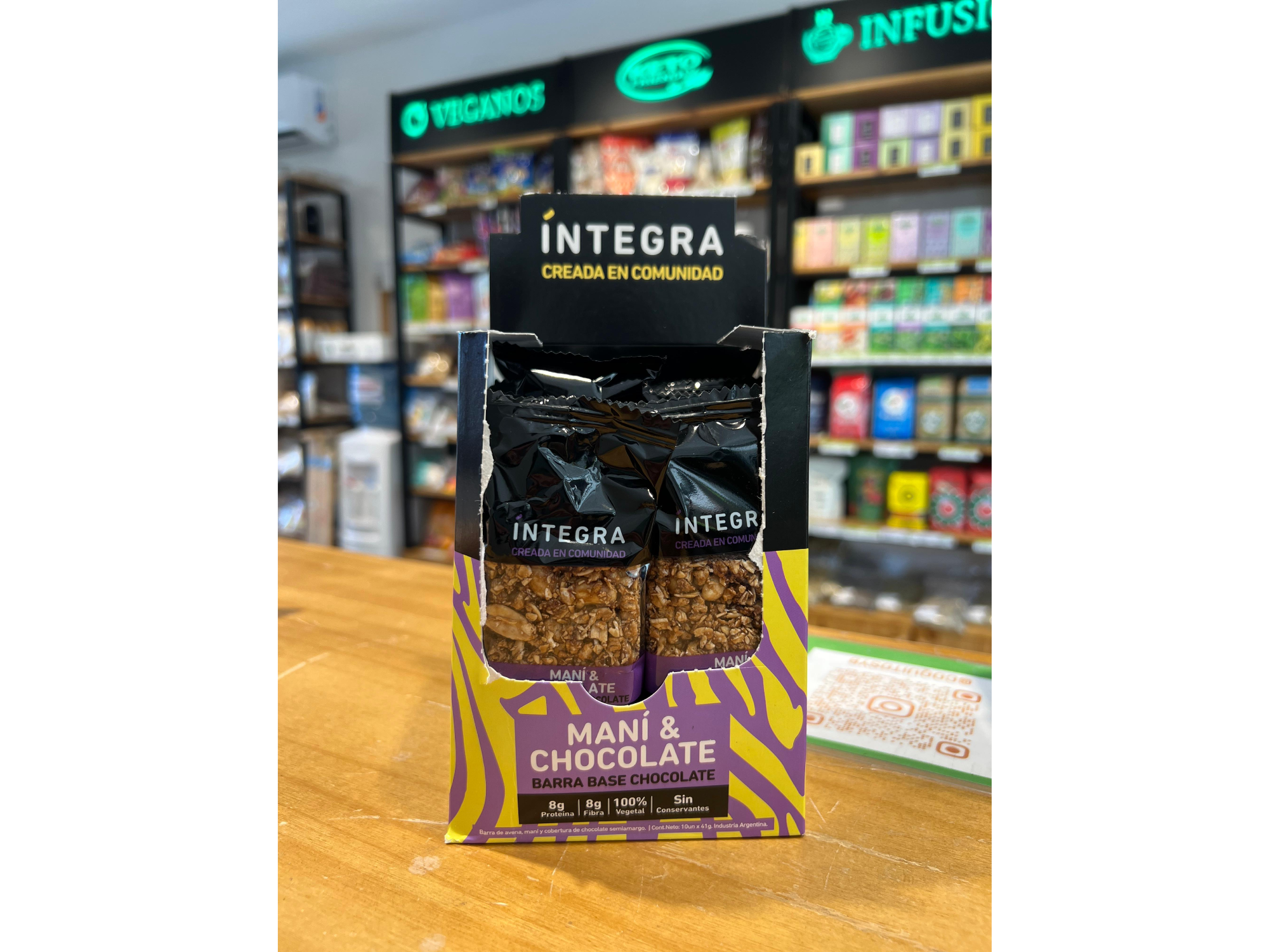 BARRA DE MANI Y CHOCOLATE (INTEGRA)