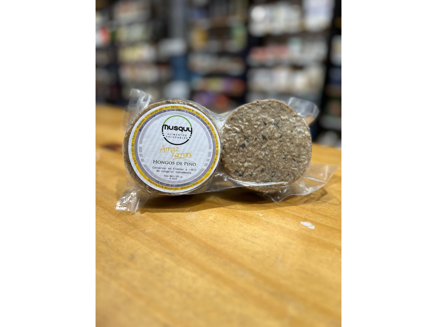 HAMBURGUESA DE ARROZ YAMANI HONGOS DE PINO