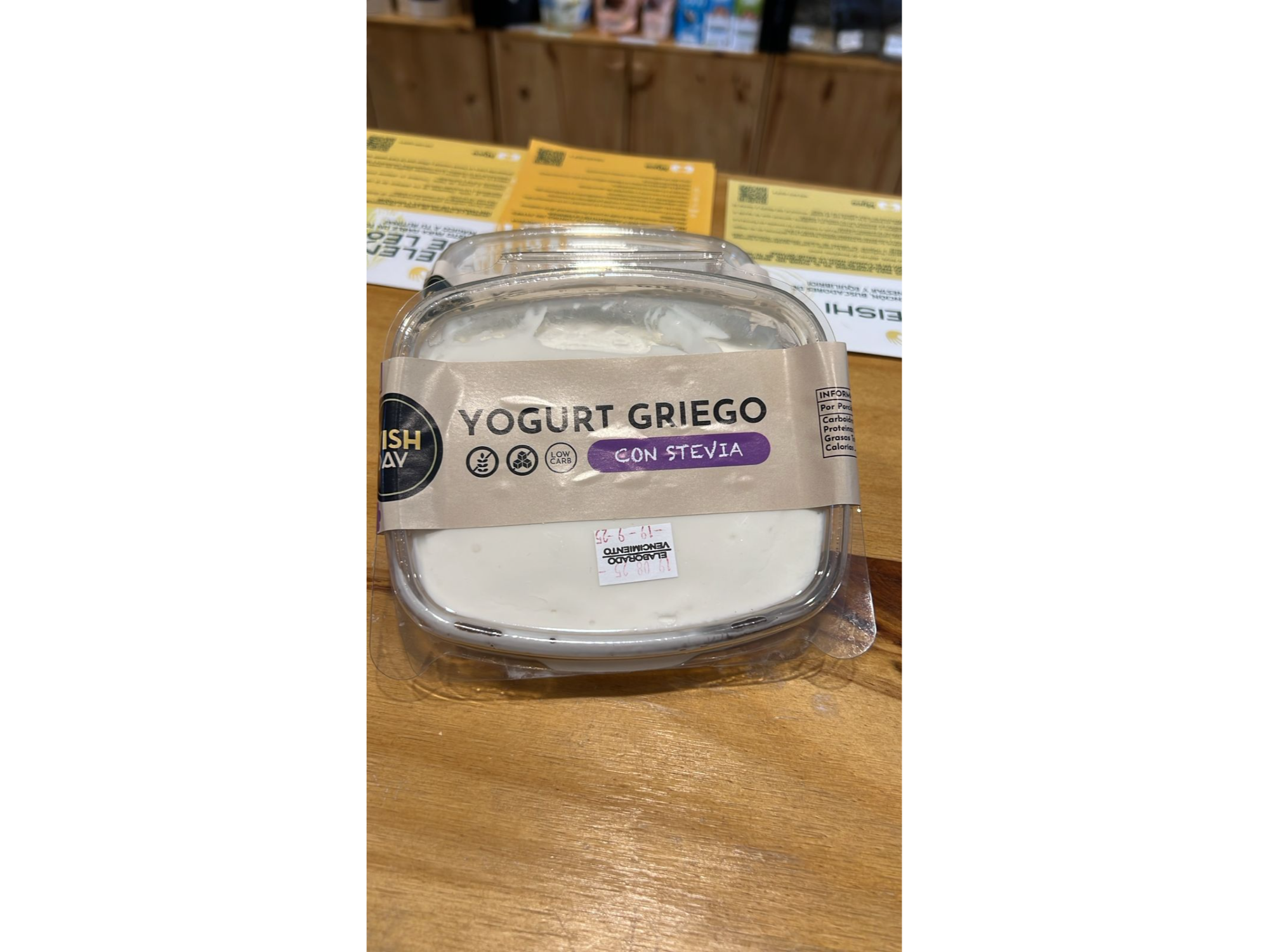 YOGURT GRIEGO CON STEVIA (WISH DAY)