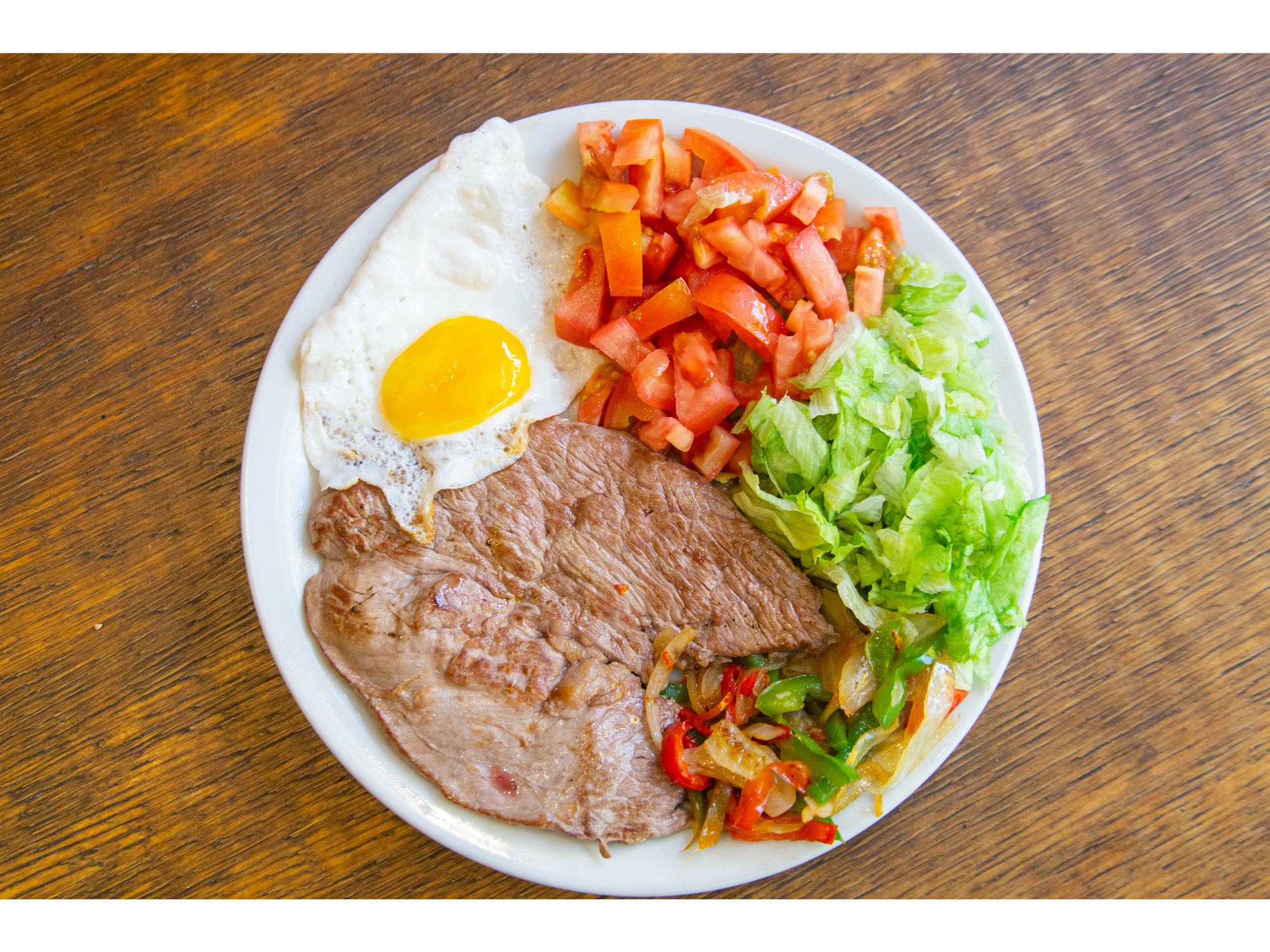 Churrasco de carne + guarnición